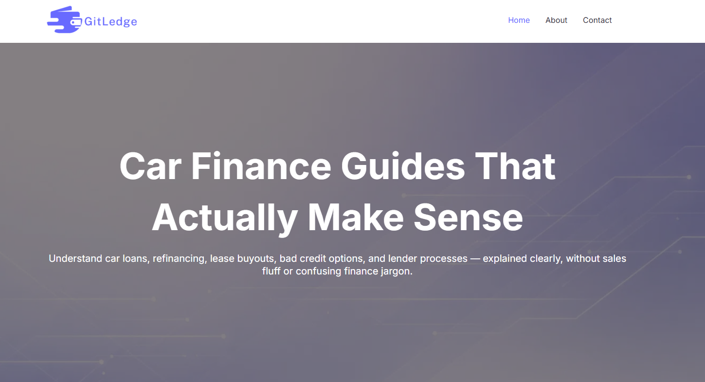 GitLedge.com – Car Finance & Auto Loans Content Site