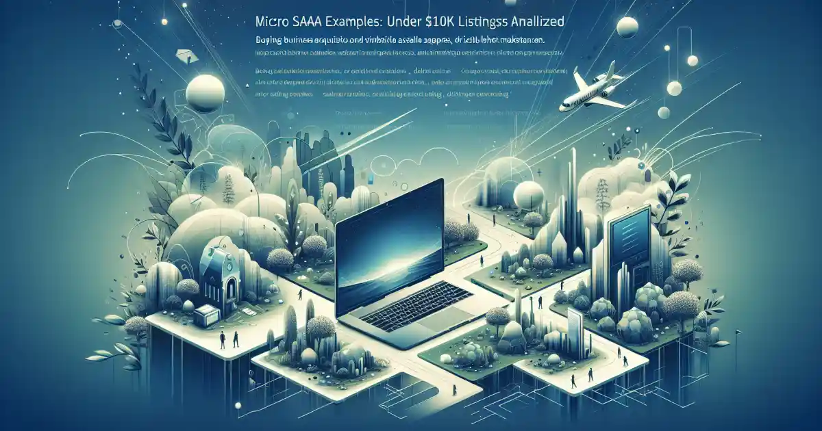 Micro SaaS Examples: Under $10K Listings Analyzed